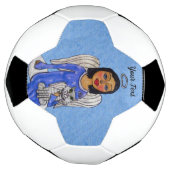 Angel teinté bleu sur le nuage tenant blanc Ange C (Tourné)