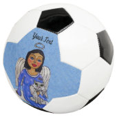 Angel teinté bleu sur le nuage tenant blanc Ange C (3/4)