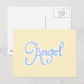 Angel Text Briefkaart (Voorkant / Achterkant)