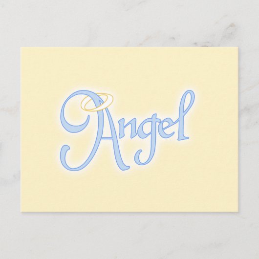 Angel Text Briefkaart (Voorkant)