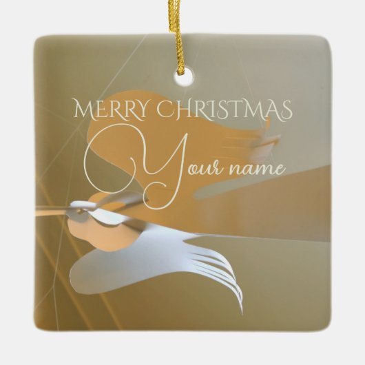 Angel-trompetten Keramisch Ornament (Voorkant)