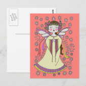 Angel Ukraine Folk Art Briefkaart (Voorkant / Achterkant)
