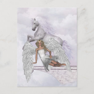 Angel Unicorn Magical Beauty Briefkaart