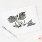Angel Uriel Rechthoekige Sticker (Envelop)