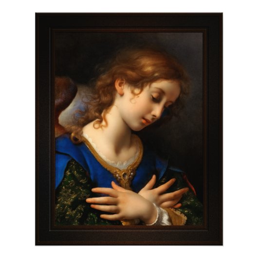 Angel van de aankondiging van Carlo Dolci Foto Afdruk (Voorkant)