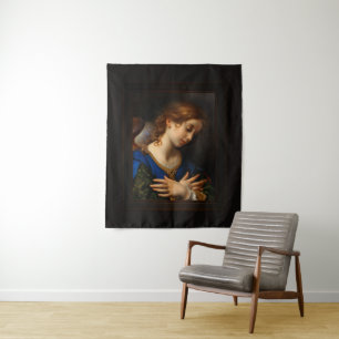 Angel van de aankondiging van Carlo Dolci Wandkleed