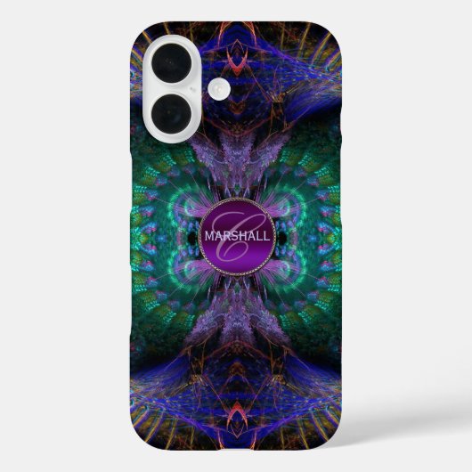 Angel veren Paarse Fantasy Case-Mate iPhone Case (Achterkant)