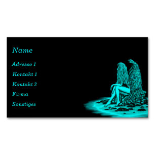 Angel , verloren in gedachtenVisitekaartjes Magnetisch Visitekaartje