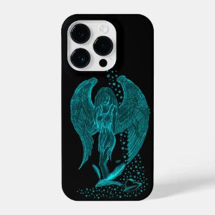 Angel verloren in Love, black and green Design iPhone 14 Plus Hoesje
