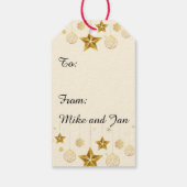 Angel Victoriaans Kerstmis 25 december Set van Cadeaulabel (Achterkant)