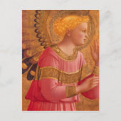 Angel victorien en carte postale rose (Devant)