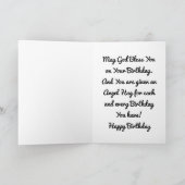 Angel vintage avec carte d'anniversaire Rose (Intérieur)