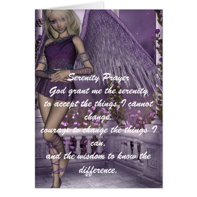 Angel Violet Charms Card (Voorkant)