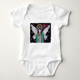 Angel Virgin van Guadalupe Art van Heather Galler Romper