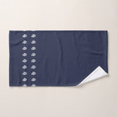 Angel vis Ocean Blauw & wit kust deco Bad Handdoek (Handdoek)