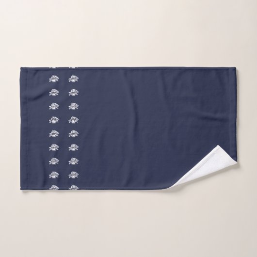 Angel vis Ocean Blauw & wit kust deco Bad Handdoek (Handdoek)