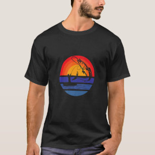Angel Vist Tackle Fisherman Retro Fishi T-shirt