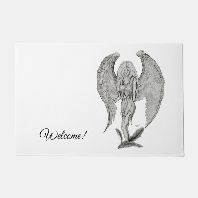 Angel, voeg Jouw tekst toe Deurmat (Voorkant)