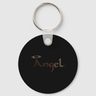 Angel Vrouwen Zwart Geschiedenis Maand Kleur Manne Sleutelhanger