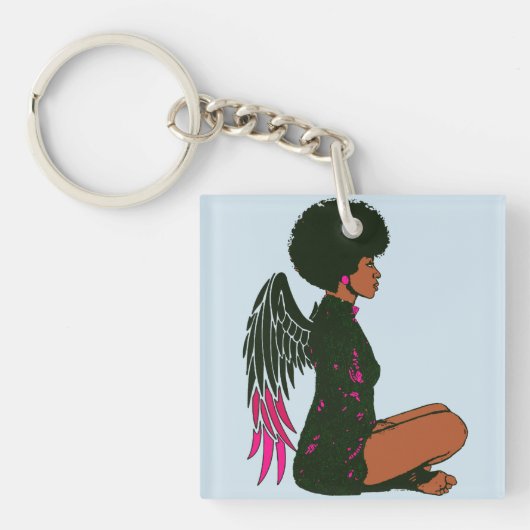 Angel Waiting Sleutelhanger (voorkant)