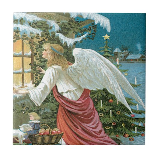 Angel Watching Tegeltje (Voorkant)