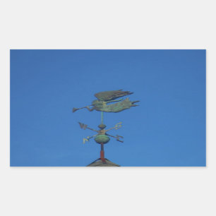 Angel Weather Vane Rechthoekige Sticker