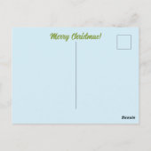Angel White Flowers Blue Sky Briefkaart (Achterkant)