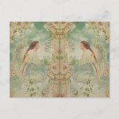 Angel White Flowers Blue Sky Briefkaart (Voorkant)