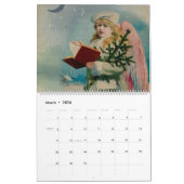 Angel White Flowers Blue Sky Kalender (Mar 2026)