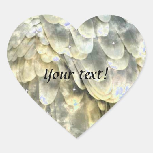 Angel Wing Hart Sticker (Voorkant)