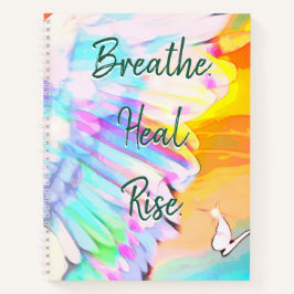 Angel Wing Rainbow - Butterfly Breathe Heal Rise Notitieboek