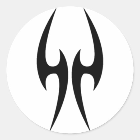 Angel Wing Ronde Sticker (Voorkant)