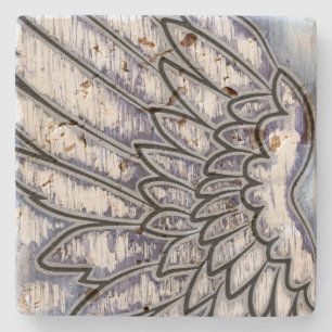 Angel Wing Silver Stenen Onderzetter