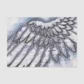 Angel Wing Silver Tissuepapier (Voorkant)
