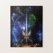 Angel Wing Sword of Arkledious Space Puzzle Legpuzzel (Verticaal)