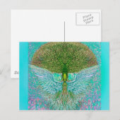 Angel Wing Tree of Life Briefkaart (Voorkant / Achterkant)