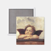ANGEL / Winged Cherub Raffaello Sanzio Magnet Magneet (Voorkant / Achterkant)
