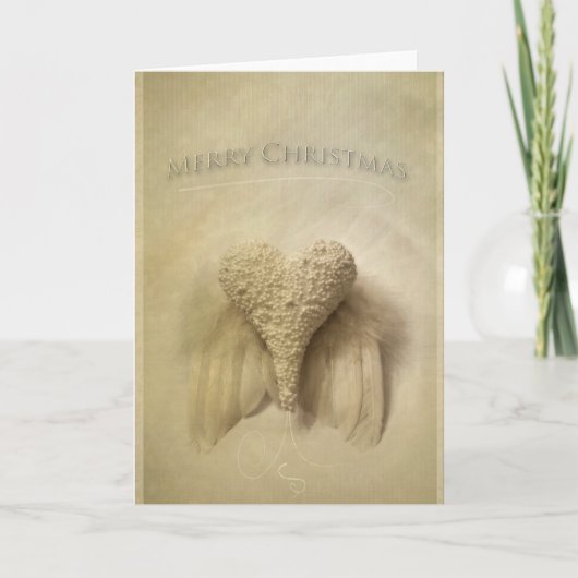 Angel Winged Feestdagen Kaart (Voorkant)