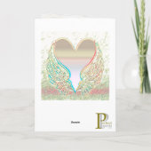 Angel Wings and Heart Graphic Arts Kaart (Achterkant)
