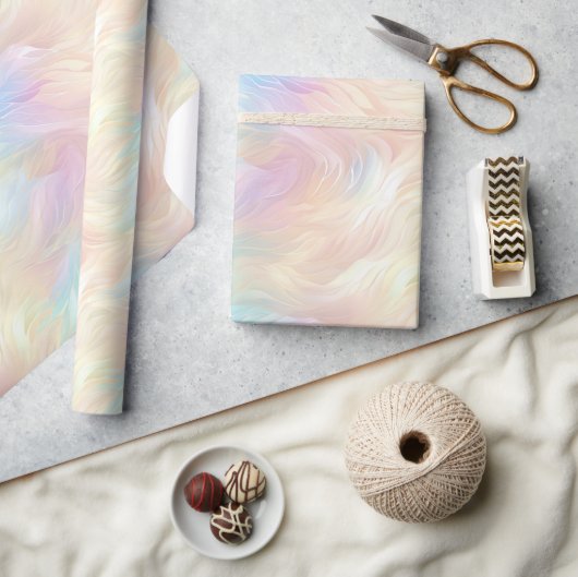 Angel Wings Aqua Blauw Roze Cadeaupapier (Crafts)