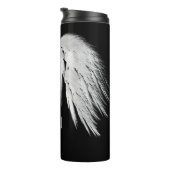 ANGEL WINGS Black Custom Name Thermosbeker (Geroteerd rechts)