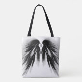 ANGEL WINGS Black Grey Monogram Draagtas (Achterkant)