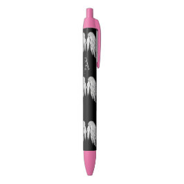 ANGEL WINGS Black Monogram Zwarte Inkt Pen