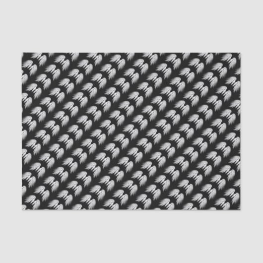 ANGEL WINGS Black  Patroon Tissuepapier (Voorkant)