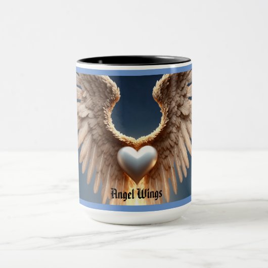 Angel Wings Blue Mug (Centre)