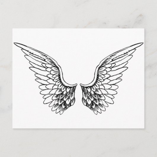 Angel Wings Briefkaart (Voorkant)