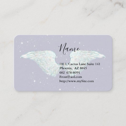 Angel Wings Carte de visite (Devant)