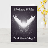 Angel Wings ! - Carte de voeux d'anniversaire du c (Fleur jaune)
