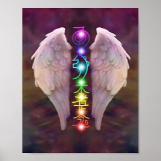 Angel Wings Chakra Poster (Voorkant)