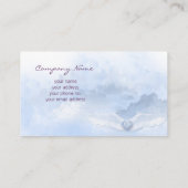 Angel Wings Christelijk Visitekaartje (Achterkant)